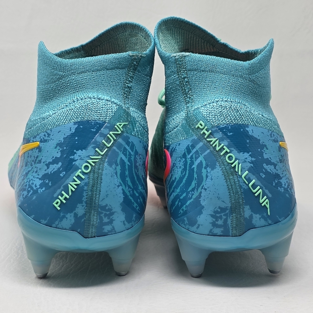 Nike Phantom Luna II EL LV8 SG Pro AC P Blue Teal FZ4945-300 Men's Cleats Sz 12 - Picture 5 of 10